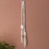 handmade macramé wall hanging/decoration made from white 3mm Bobbiny braided cord