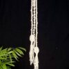 Handmade macramé wall hanging/decoration in white cord