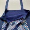 Blue handmade tote bag