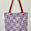 Purple and red tote