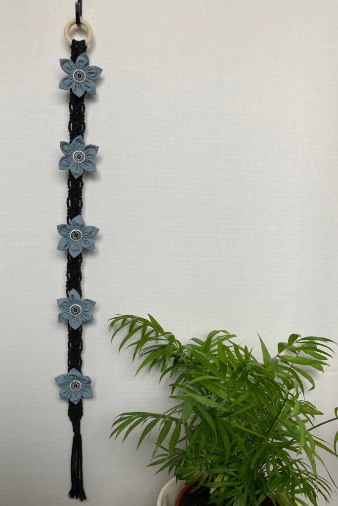 Long macrame and flowers hanging